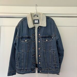 Bershka denim sherpa jacket